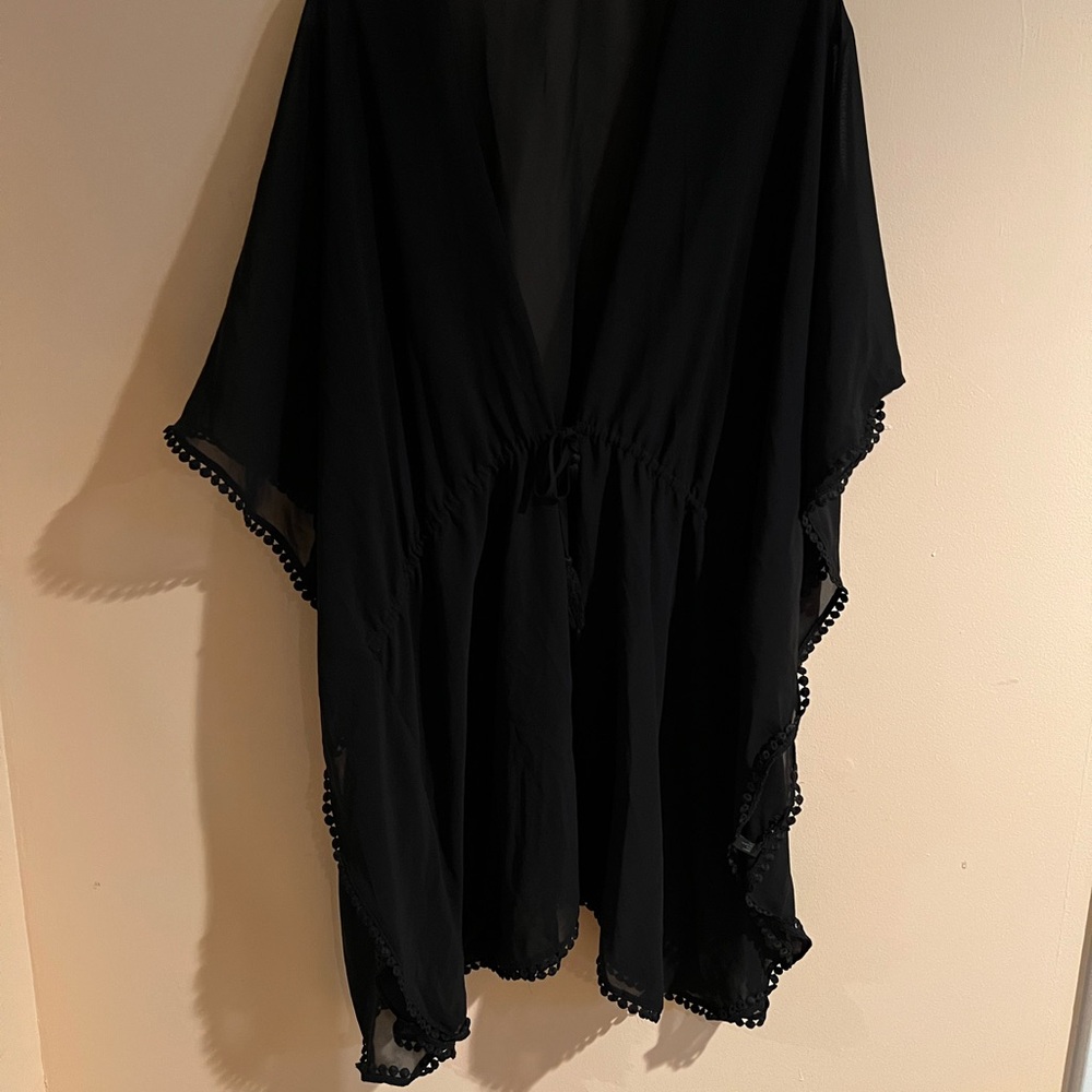 Elegant Black Swim Cover-Up